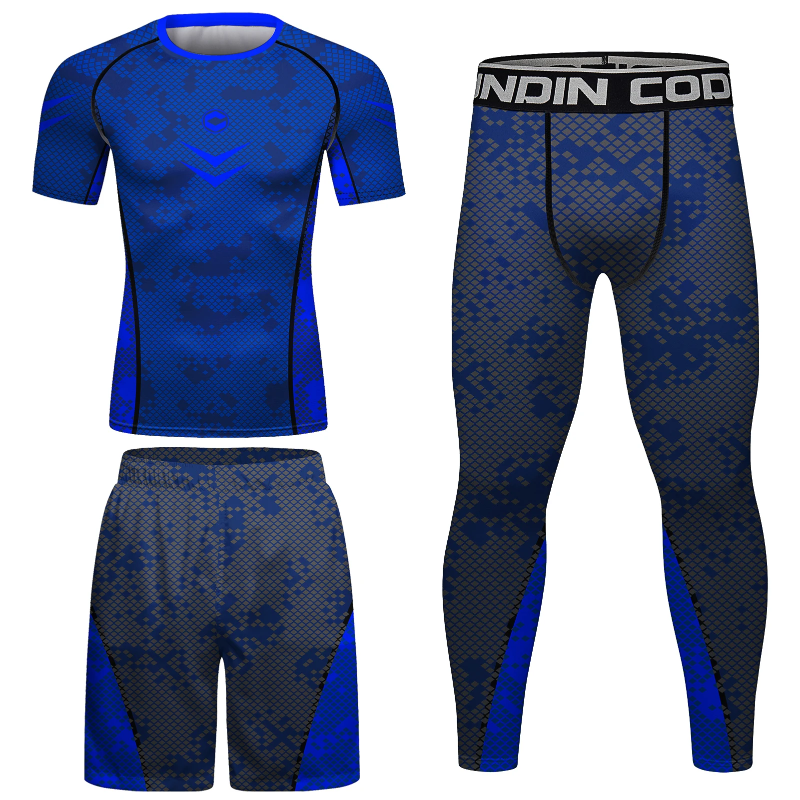 Cody Lundin Bjj Suit design your printed Dark Blue Rash Guard Jiu jitsu gi manufacturer compression Grappling fitness sportsuits