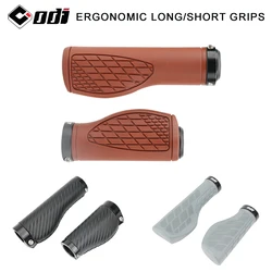 ODI MTB Ergonomics Grips Bicycle Long/Short High Quality Rubber Handlebar Anti-Skid Cover Fiber Leather Bike Gloves Turn Handle