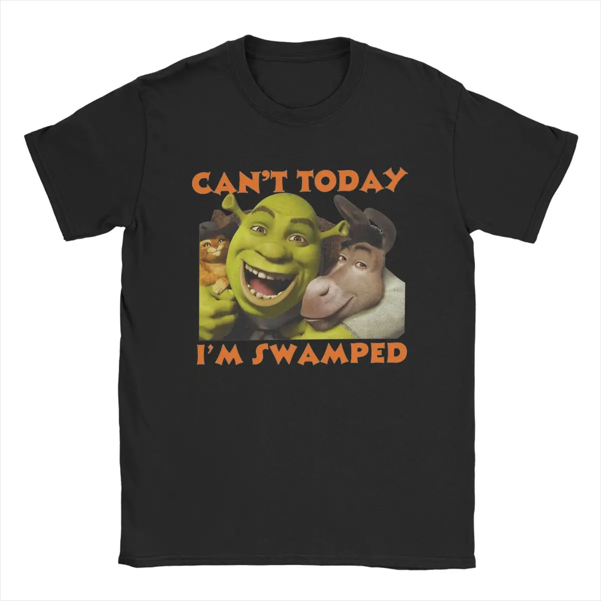 Vintage Can't Today I'm Swamped T-Shirt Men Crewneck Cotton T Shirt Short Sleeve Tees Gift Clothes