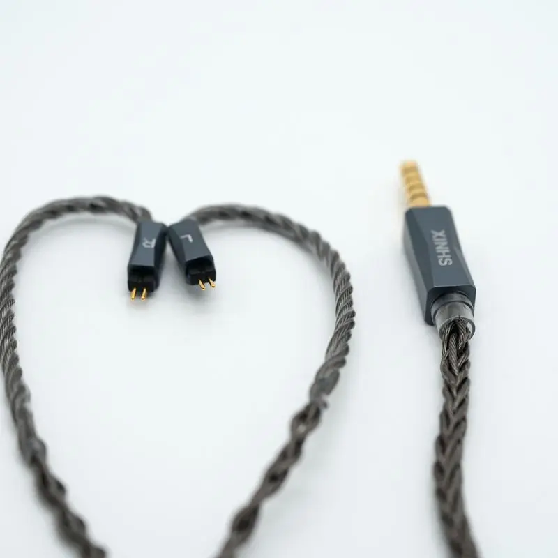 XINHS S129 Mengde Xuan 8-core Struktur Litz Kabel Peningkatan Headphone Kristal Tunggal Berlapis Tembaga dan Perak + Grafena