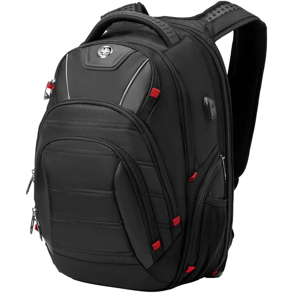 

15.6 Men's Laptop Backpack with USB Charging & RFID Protection for College and Business Travel