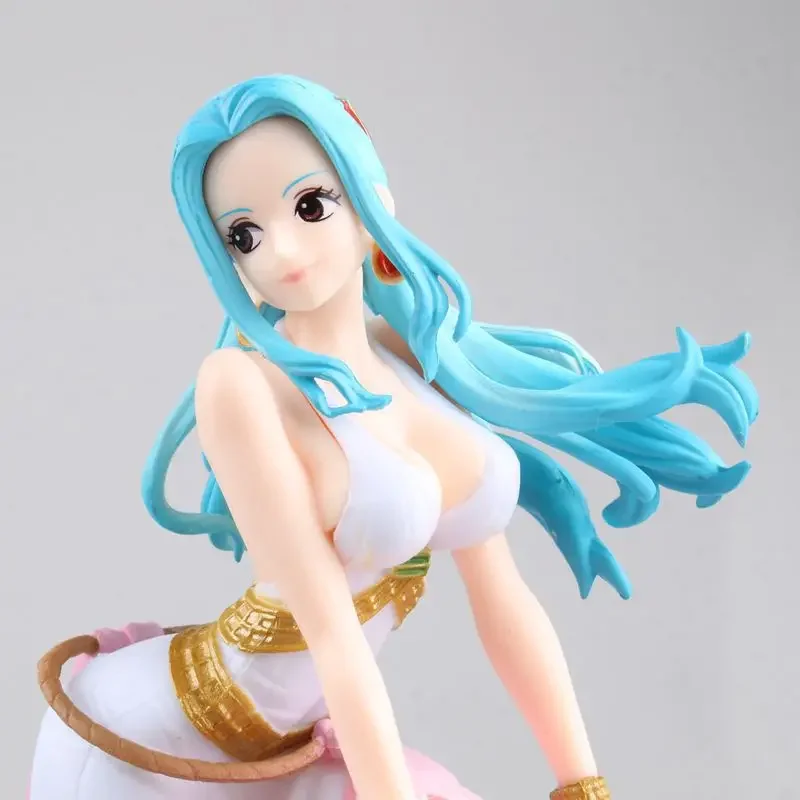 23CM One Piece GK Nefeltari Vivi Figurka Anime Modny Trend Seria Sexy Piękność Dziewczyna Statuetka Figurka Kolekcjonerski Model Zabawki