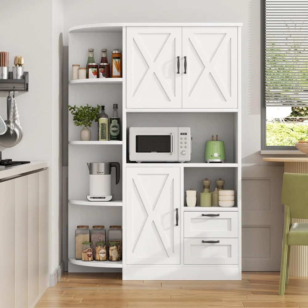 Kitchen Pantry Storage Cabinet, 62