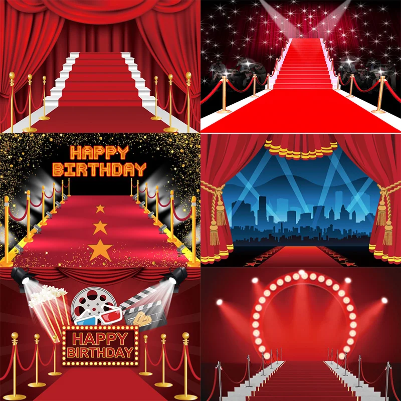 

Dance Stage Photo Backdrop Wedding Happy Birthday Party Music Disco Ball Circus Tent Photography Background Decor Banner