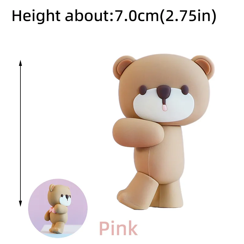 Neue 3D Bär Kuchen Topper Baby Dusche Bär Dekoration Junge Mädchen Alles Gute zum 1. Geburtstag Party Kuchen Dekor Geschlecht enthüllt Party Supplies – Detail 9