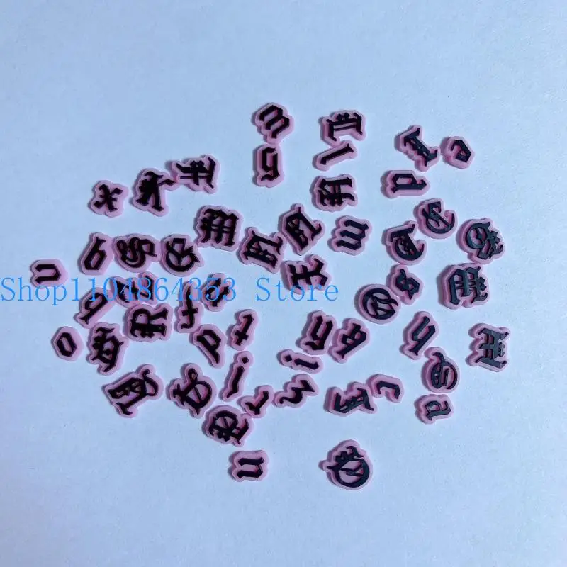 

Набор для творчества: силиконовые формы для английских букв в готическом стиле, для изготовления подвесок, украшений, инструменты для маникюра и рукоделия