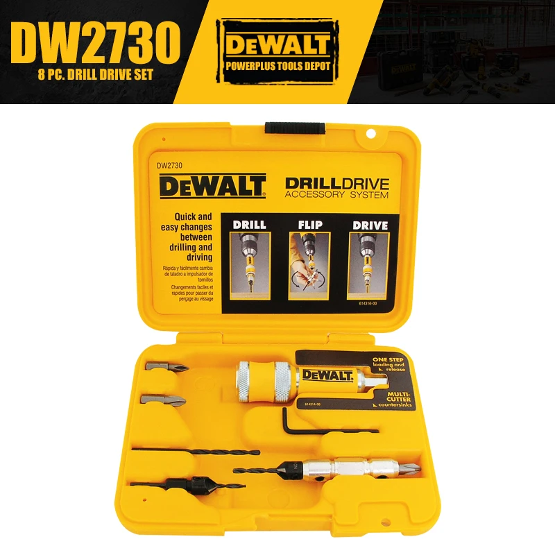 

DEWALT DW2730 8 PC. Drill Drive Set Tool Accessories Woodworking