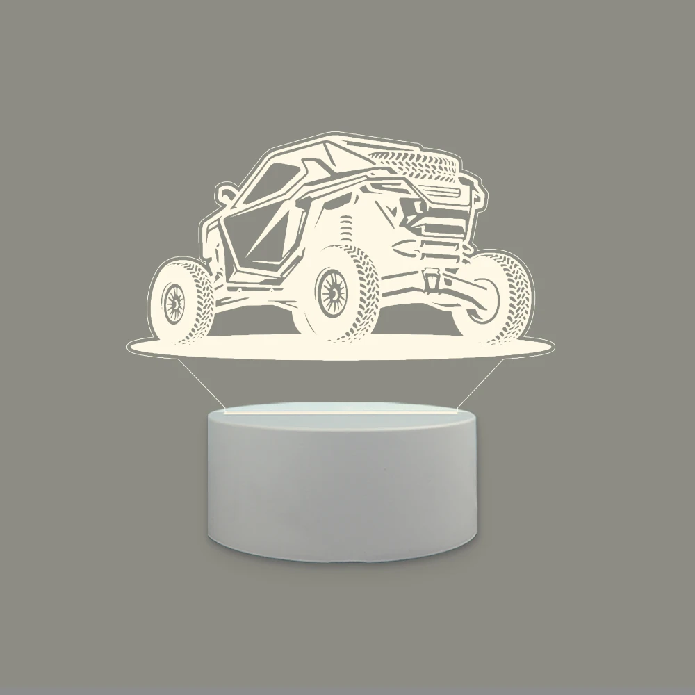 Cross country vehicle Led Night Light per la decorazione della stanza di casa Nightlight Room Decor per il compleanno dei ragazzi