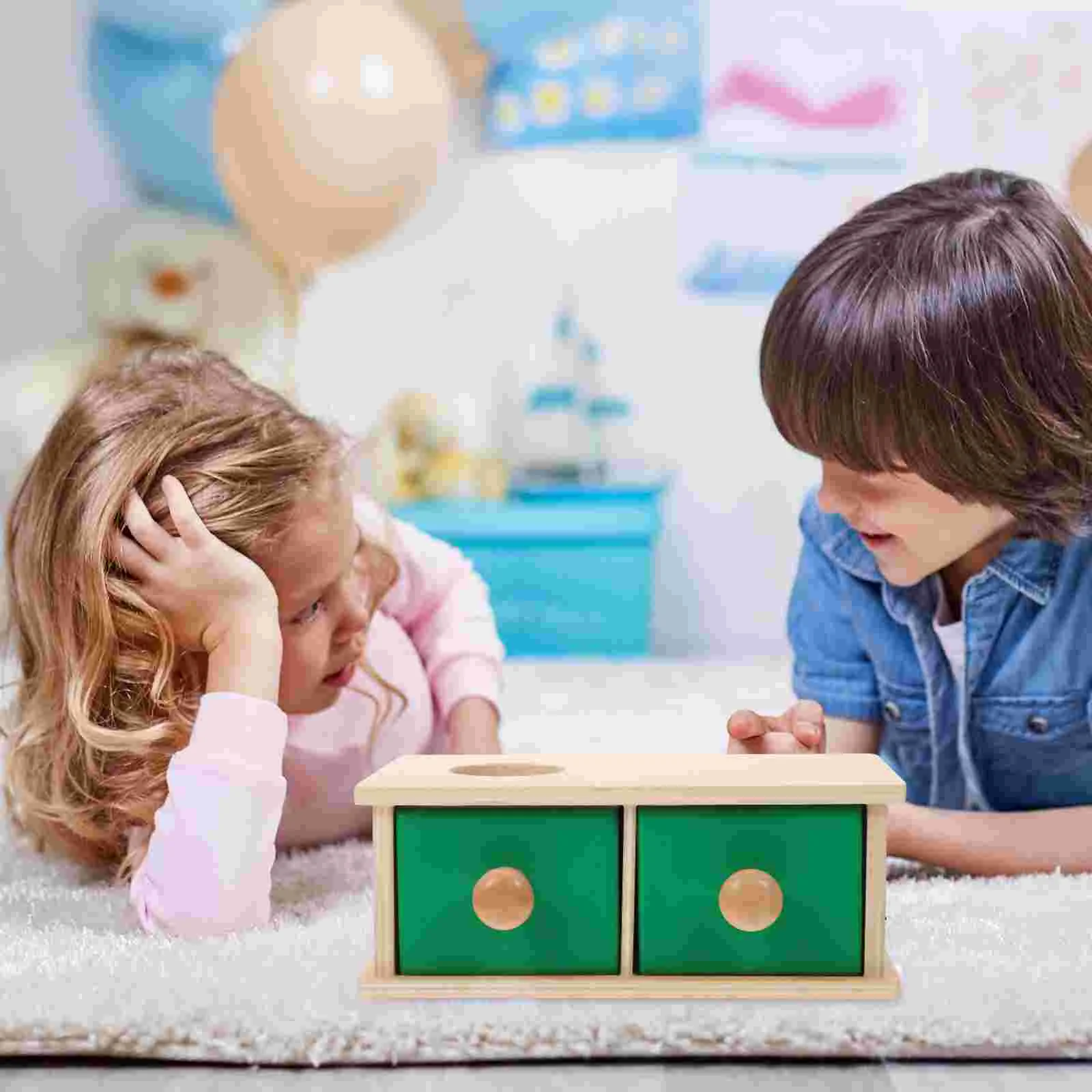 Crianças esportes brinquedos gaveta alvo caixa cofrinho para brinquedos educativos bancos de madeira