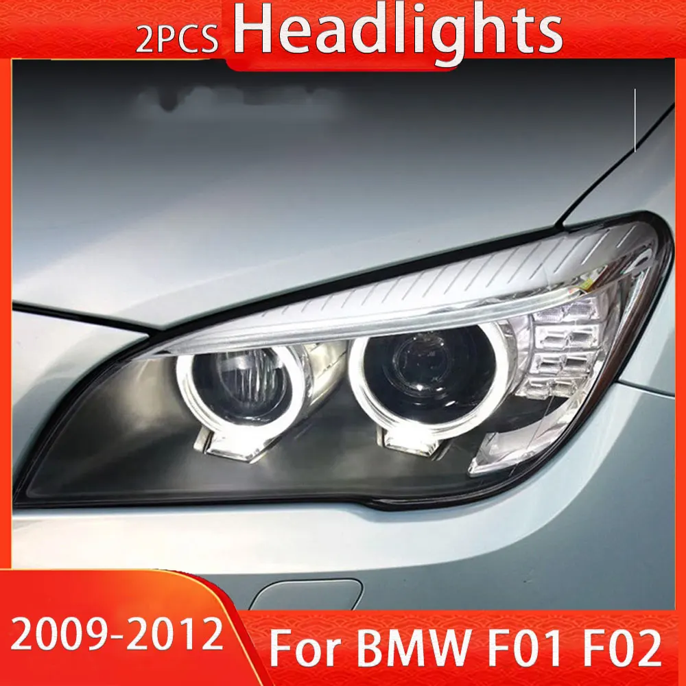 Car Lights for BMW 7 Serie F01 F02 LED Headlight 2009-2012 730I 740I 735I Head Lamp Drl Projector Lens Automotive Accessories