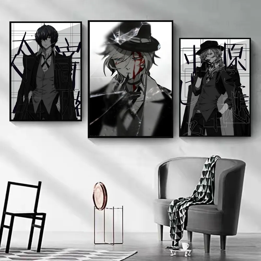 Bungo Stray Dogs Dazai Chuuya Poster Paper Print Home Bedroom Entrance Bar Cafe Art Painting Decoration