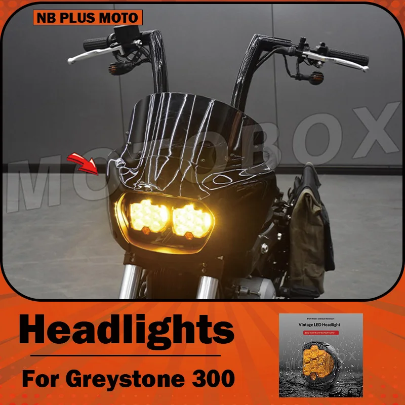 【Premium】For Graystone 300 modified in DS-style with pig’s head-shaped front grilles, dual headlights, and enlarged windshield a