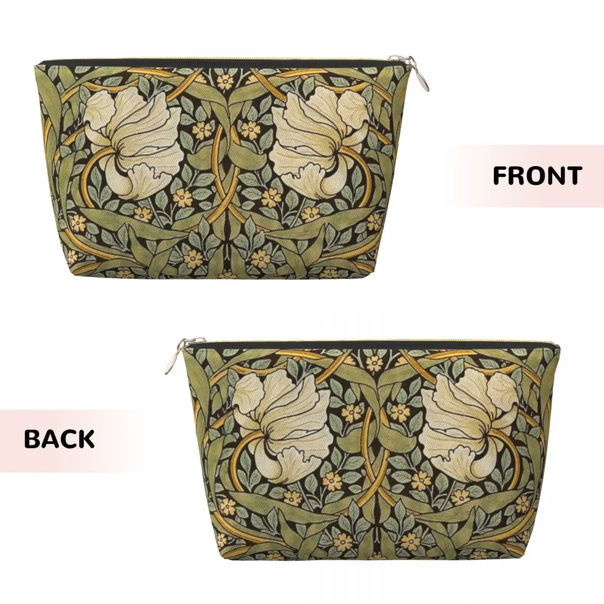 Custom Travel Holland Park William Morris Carpet Print Toiletry Bag  Cosmetic Makeup Organizer Beauty Storage Dopp Kit Case