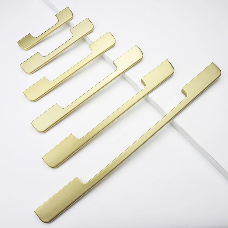 600mm/800mm/1000mm Supper Long Handles Black Gold Long Wardrobe Door Pulls Aluminium Cupboard Handles