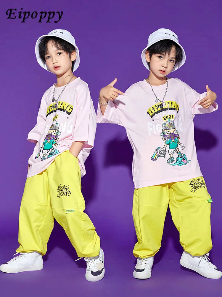 زي الهيب هوب للأطفال ، ملابس أداء للفتيان والفتيات ، ملابس رقص الجاز