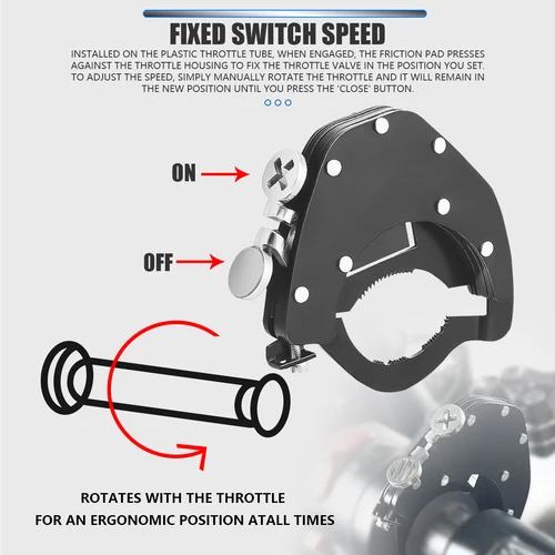 Imagen 2 del producto Control de crucero mecánico activado por pulgar para motocicleta, asistencia de acelerador para KAWASAKI Ninja ZX14R ZX14 ZZR1400 GTR1400