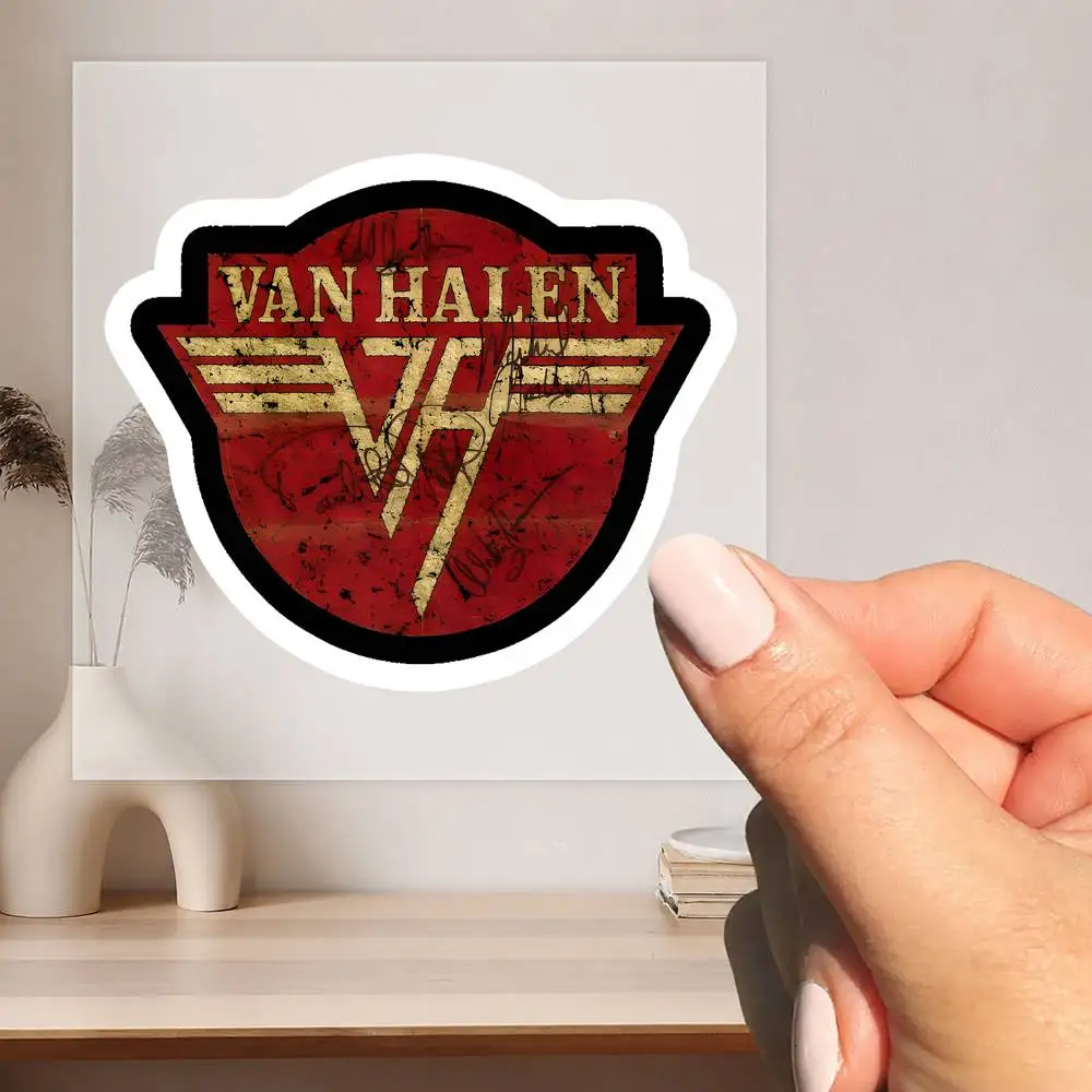 Vintage Van Halen Signature wasserfeste Aufkleber zum Dekorieren von Autofenstern, Motorrädern und Computern.