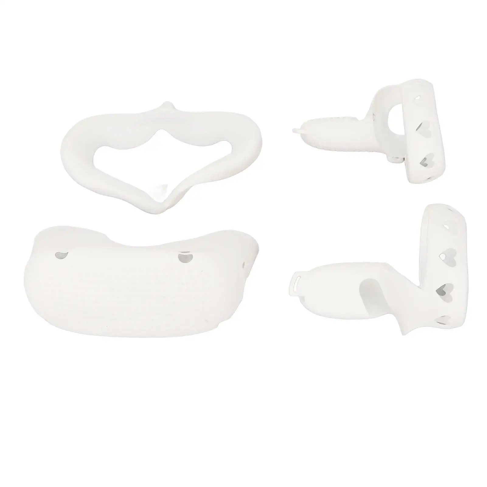 Shockproof Silicone VR Case Cover Set for Quest 2 - Scratch-Resistant Grip Face & Eye Shell Protection