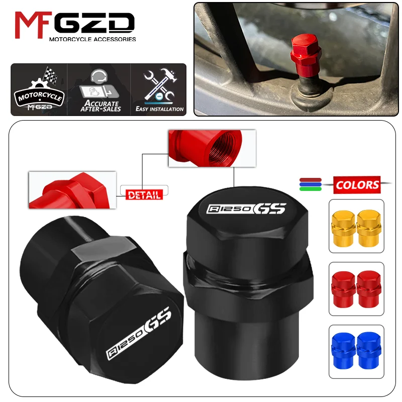 

For R1250GS R1250 GS HP ADV New Motorcycle Accessories CNC Aluminum Wheel Tire Valve Caps Airtight Covers r1250 gs hp