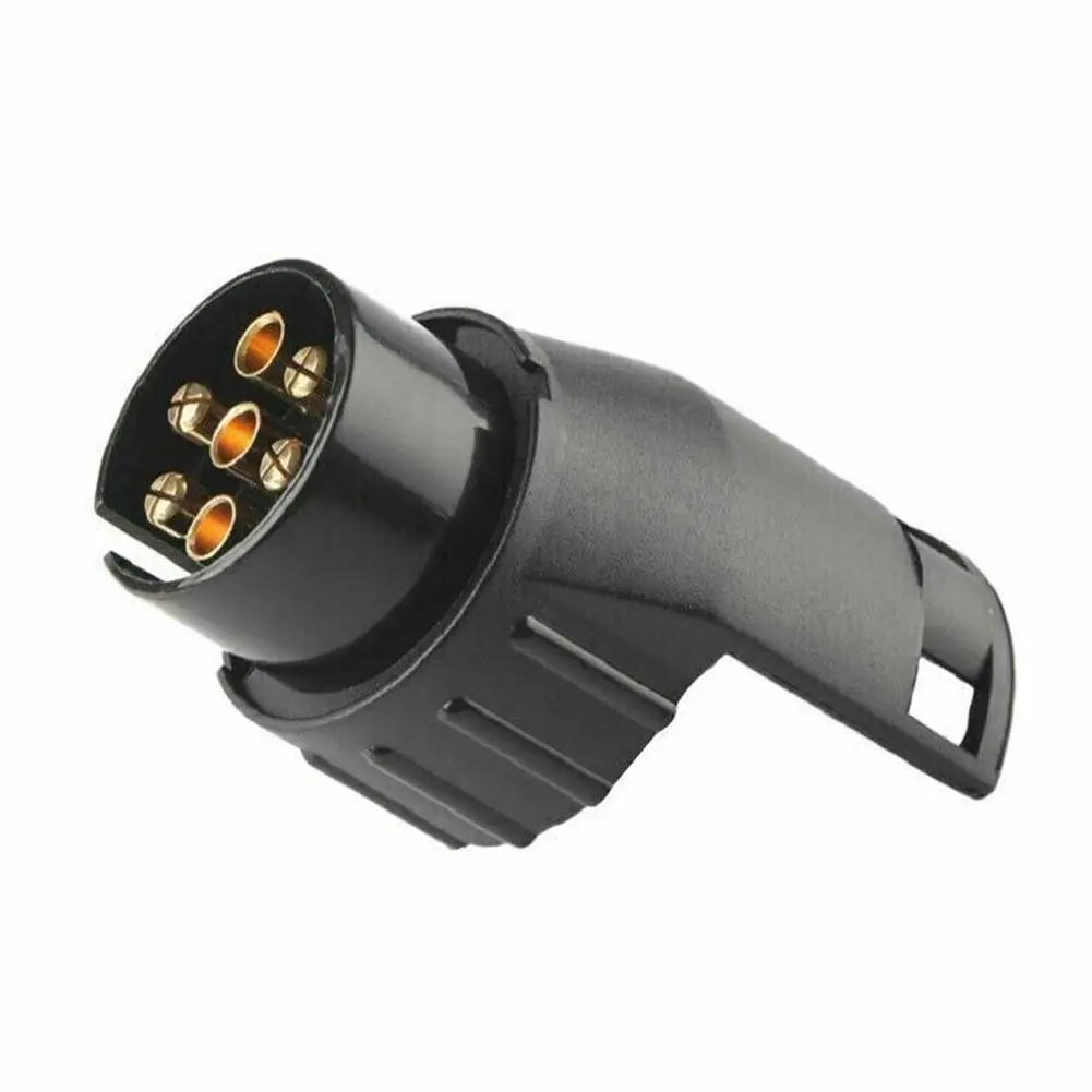 Adaptador de enchufe de 7 pines a 13 pines, conector de remolque de 12V, adaptador de remolque impermeable para coche, accesorios para camiones, enchufes, 1 unidad, barra de remolque O0T0