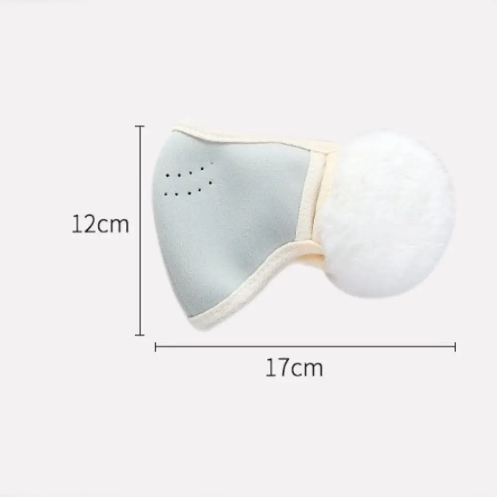 Novo macio e fofo criança inverno orelha muff quente 3d estereoscópico máscara à prova de frio pelúcia fofo respirável quente earmuffs inverno outono