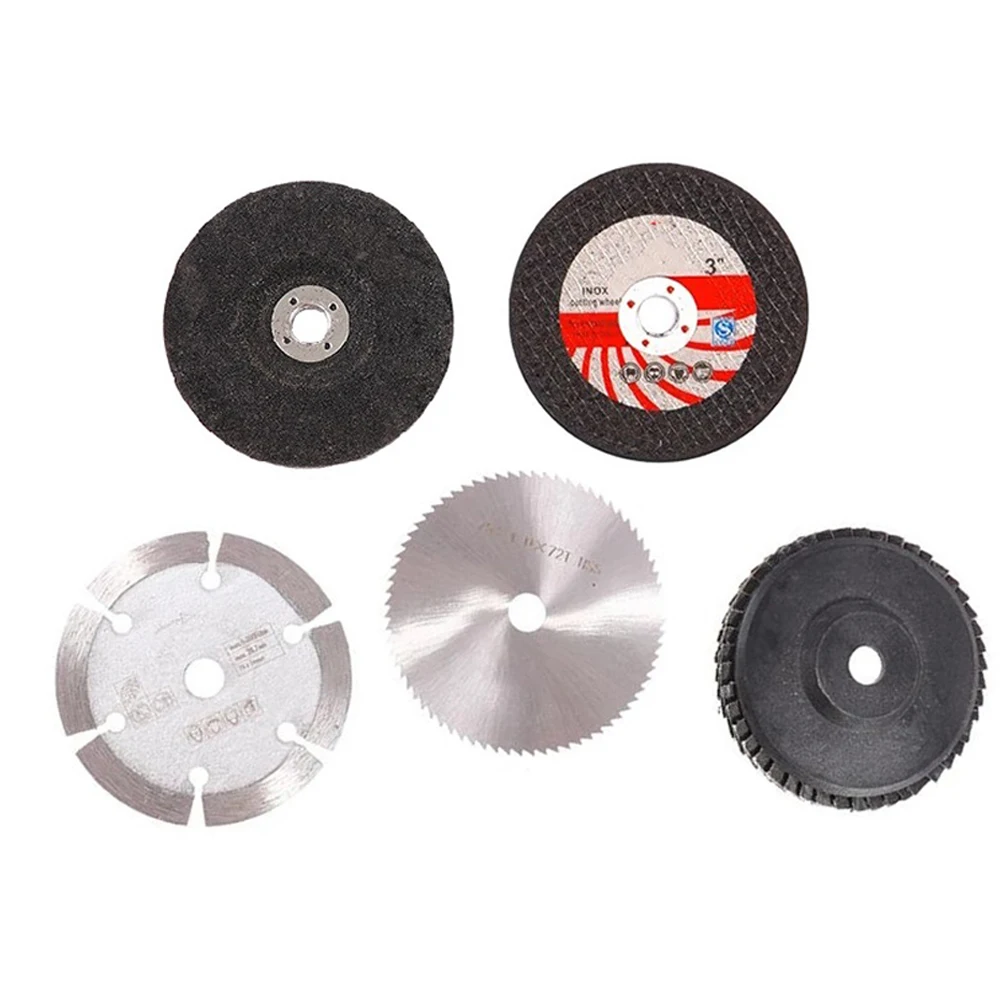 5pcs Mini Cutting Disc 3inch 75mm Circular Resin Sanding Grinding Wheel Metal Fast Cut Off Saw Blades For Angle Grinder