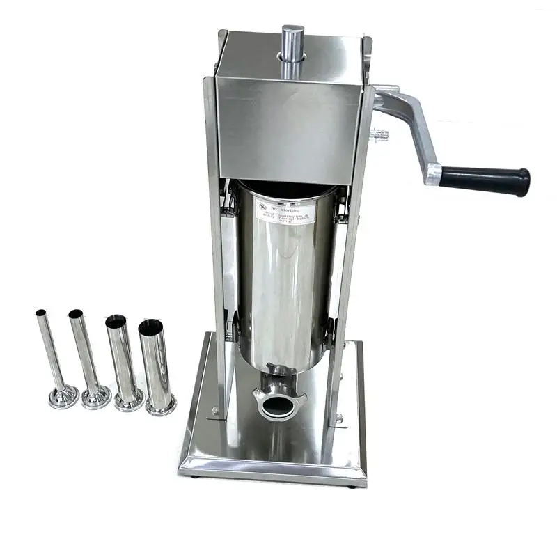 

3L/5L/7L Stainless Steel Vertical Mini Sausage Filling Machine with Sausage Pusher for Home and Restaurant
