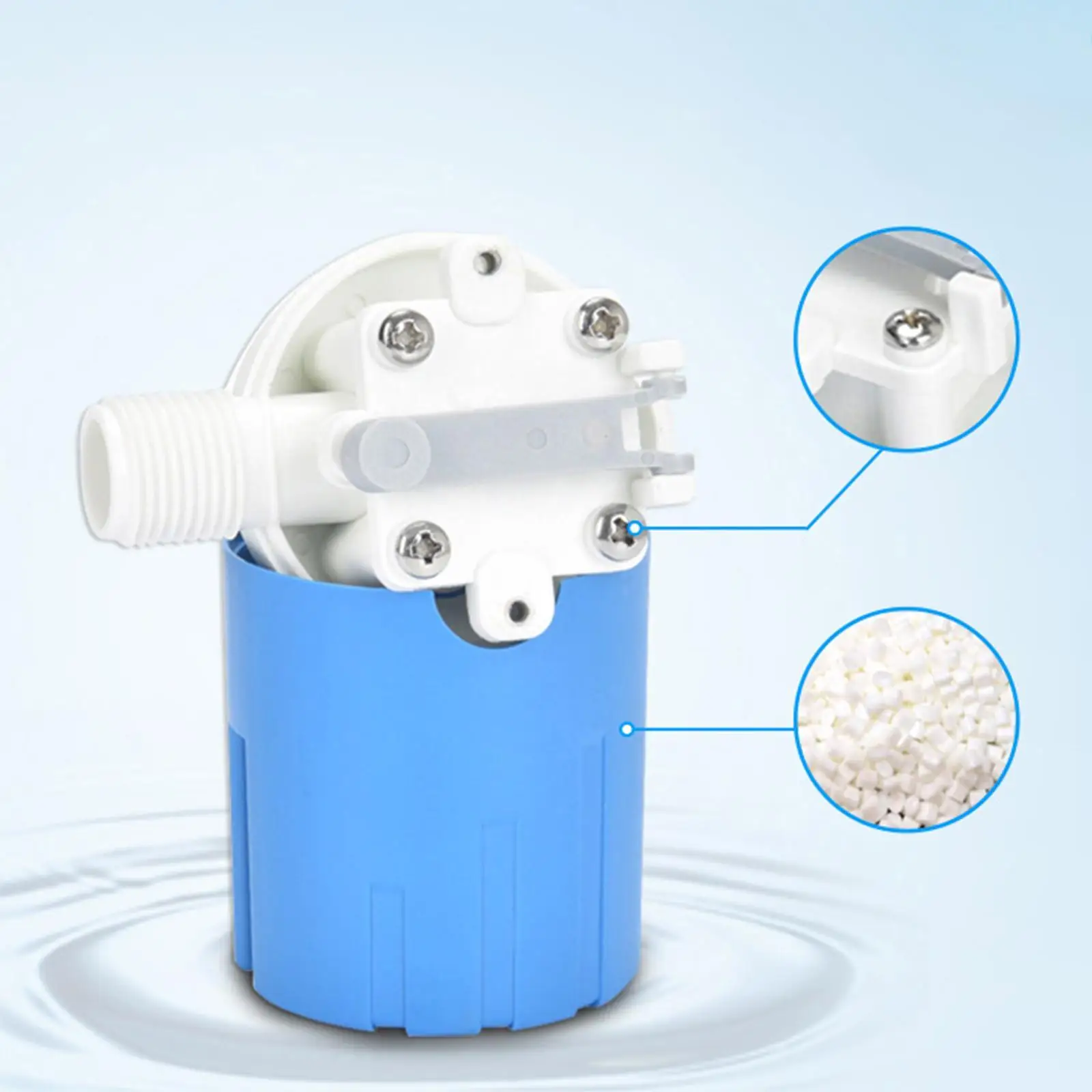 Stainless Steel Water Level Float Valve Non-toxic Rustproof Power-saving Wide Application Automatic