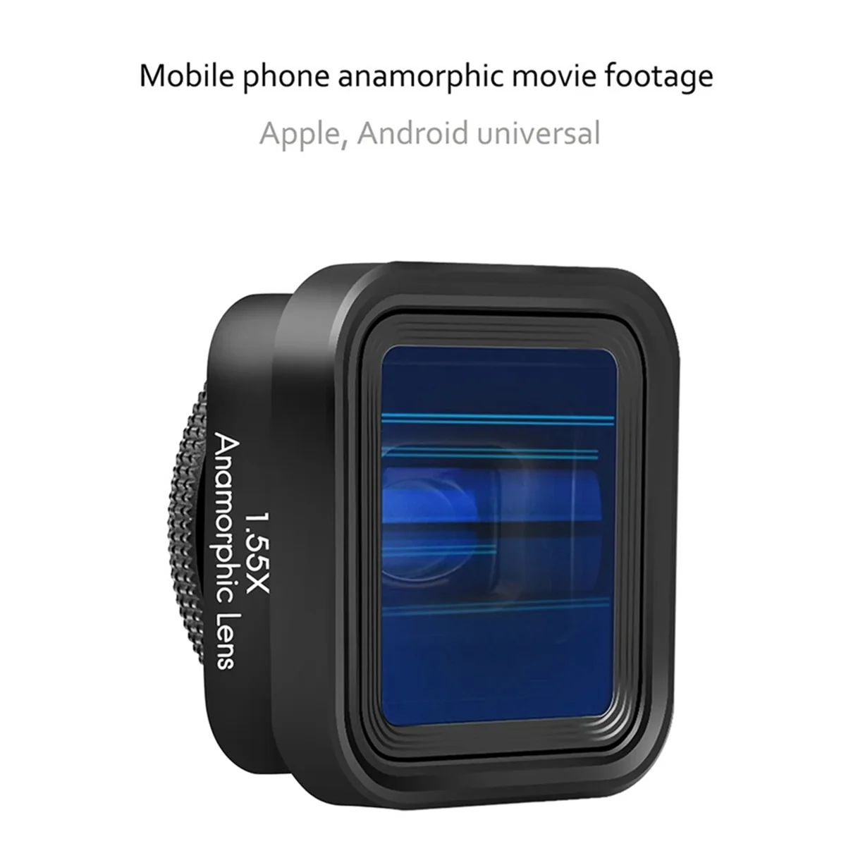 1.55X Mobile Phone Movie Lens, Wide Screen Anamorphic Lens, Blu-Ray Brushed Video Lens