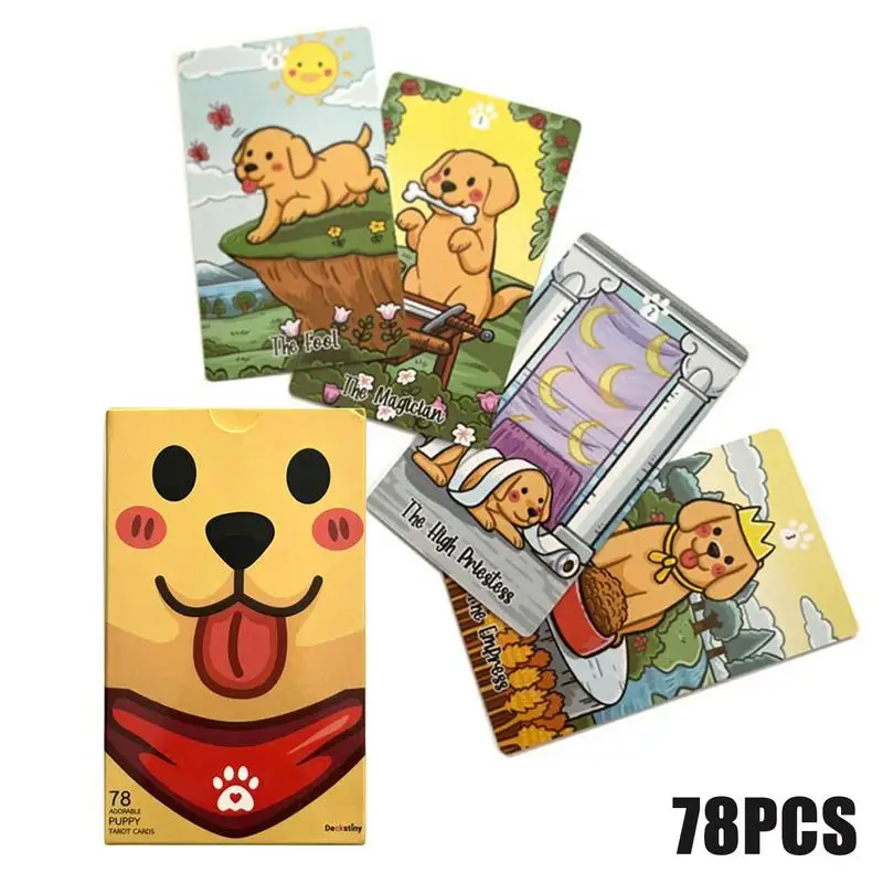 Cartas de Tarot en inglés, cartas de oráculo de amor verdadero, Tarot Siddhartha, Labradorable, arte egipcio, nuevo Doodle, baraja de oráculo