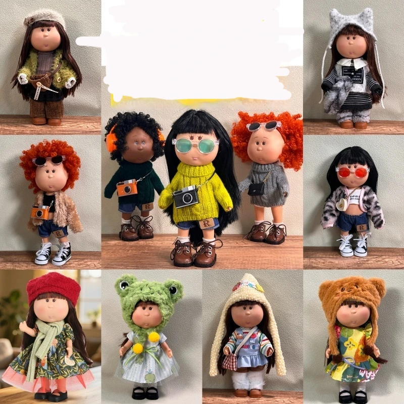 

Doll 24cm Dress Up Plush Doll With New Year Gift Box Collectible Figurine Desktop Decor Gift For Girls In Stock