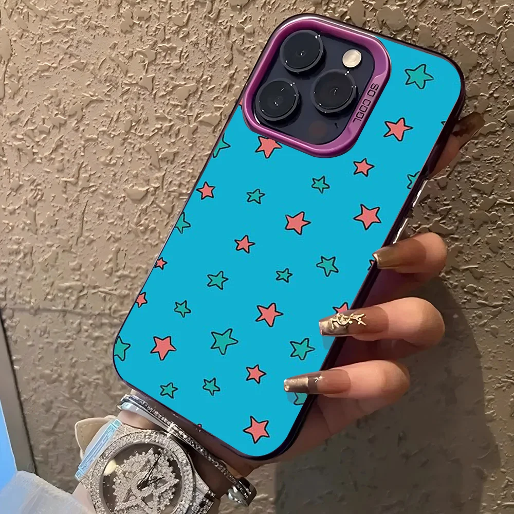 Heartstopper Nick Nelson Stars Phone Blue Phone Case IMD Color Silver Shell For IPhone 16 15 14 13 12 11 Pro Max Plus