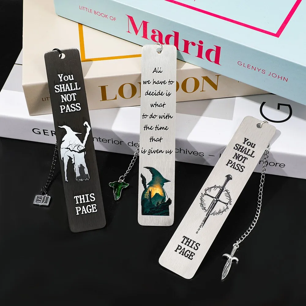 Fantasy-Magie 'Du Darfst Nicht Durchkommen' Lesezeichen für Buchliebhaber Einzigartiges Fantasy-Zitat-Design Buch-Accessoire Perfektes Geschenk für Leser