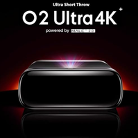 2025 NEW JMGO O2 Ultra 4K UHD UST Triple Color Laser Projector 4G+64G 2800 CVIA Lumens For Home Office Intelligent Home Theater