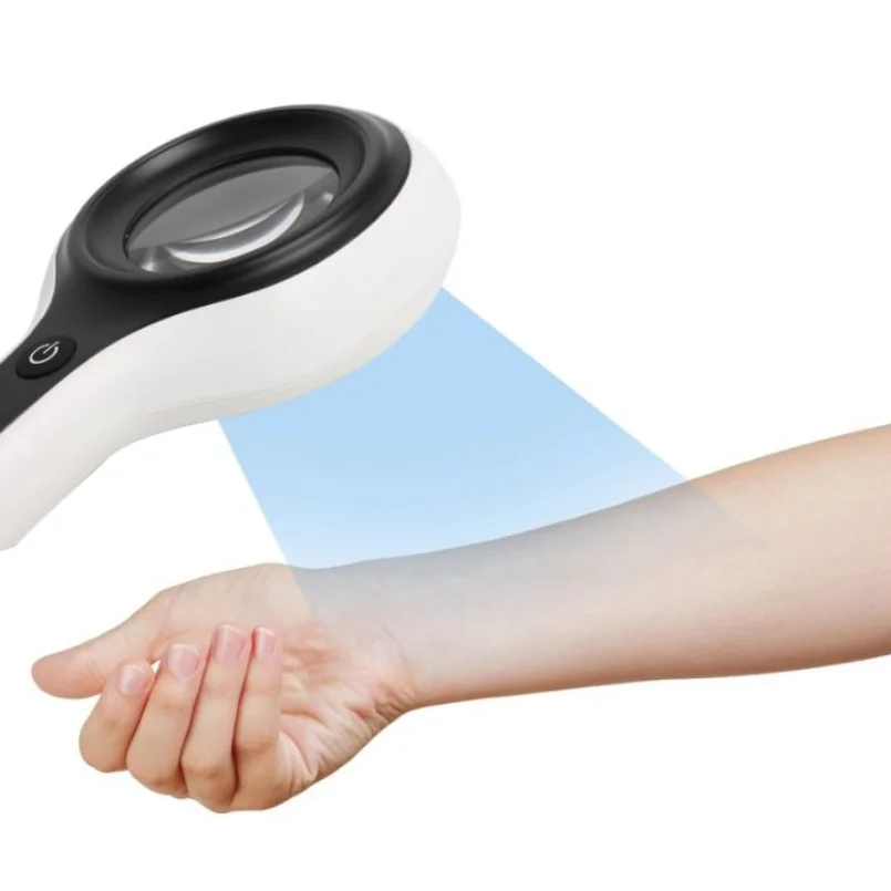 Magnifier Animal Skin Examination Medical LED Woods Lamp Scalp Skin Analysis Medical Magnifier Dermatoscope Skin Analysis