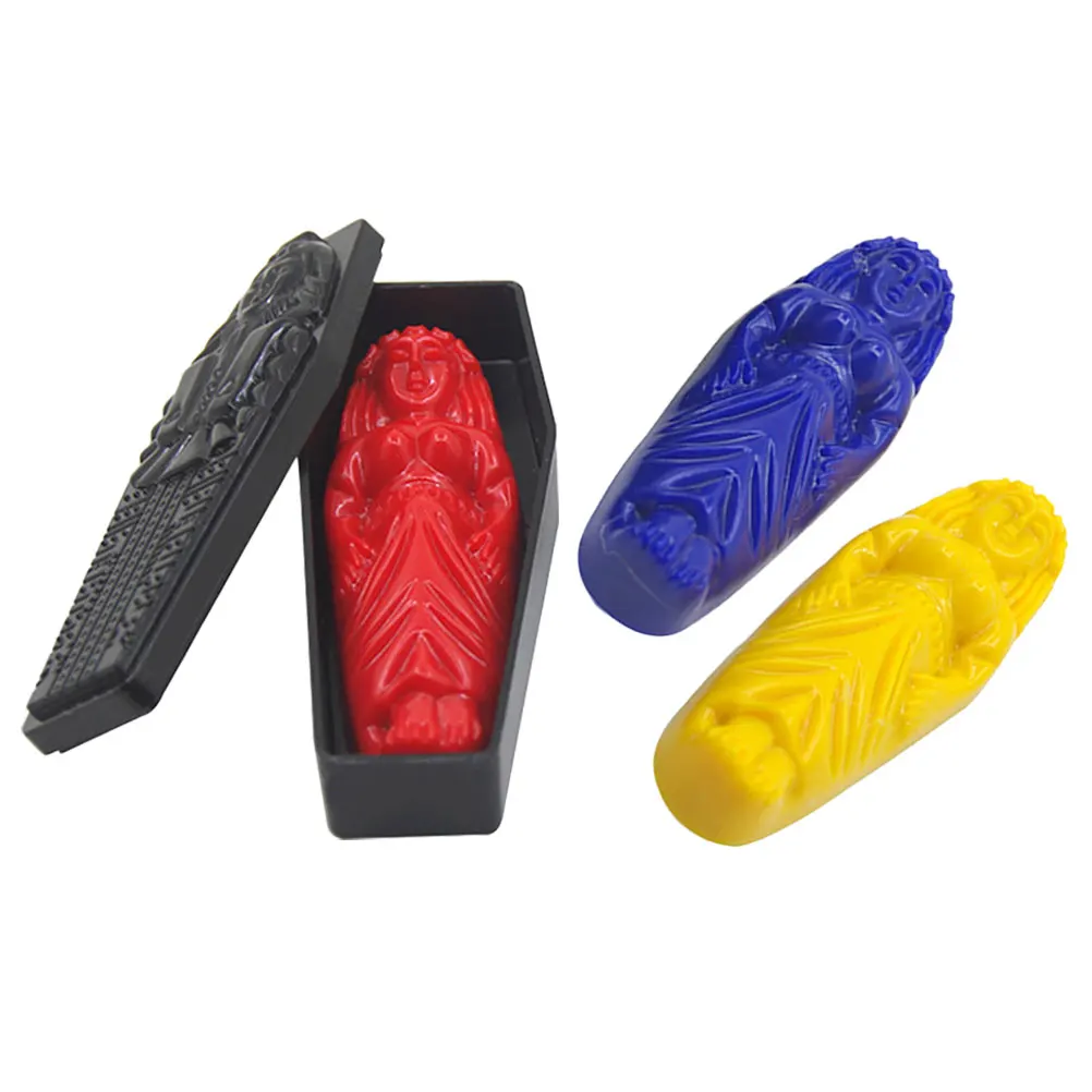 Puntelli per mummia Ornamenti di Halloween Miniature decorative in plastica Set Accessori a forma di bara Bomboniere Atmosfera festosa Fai da te