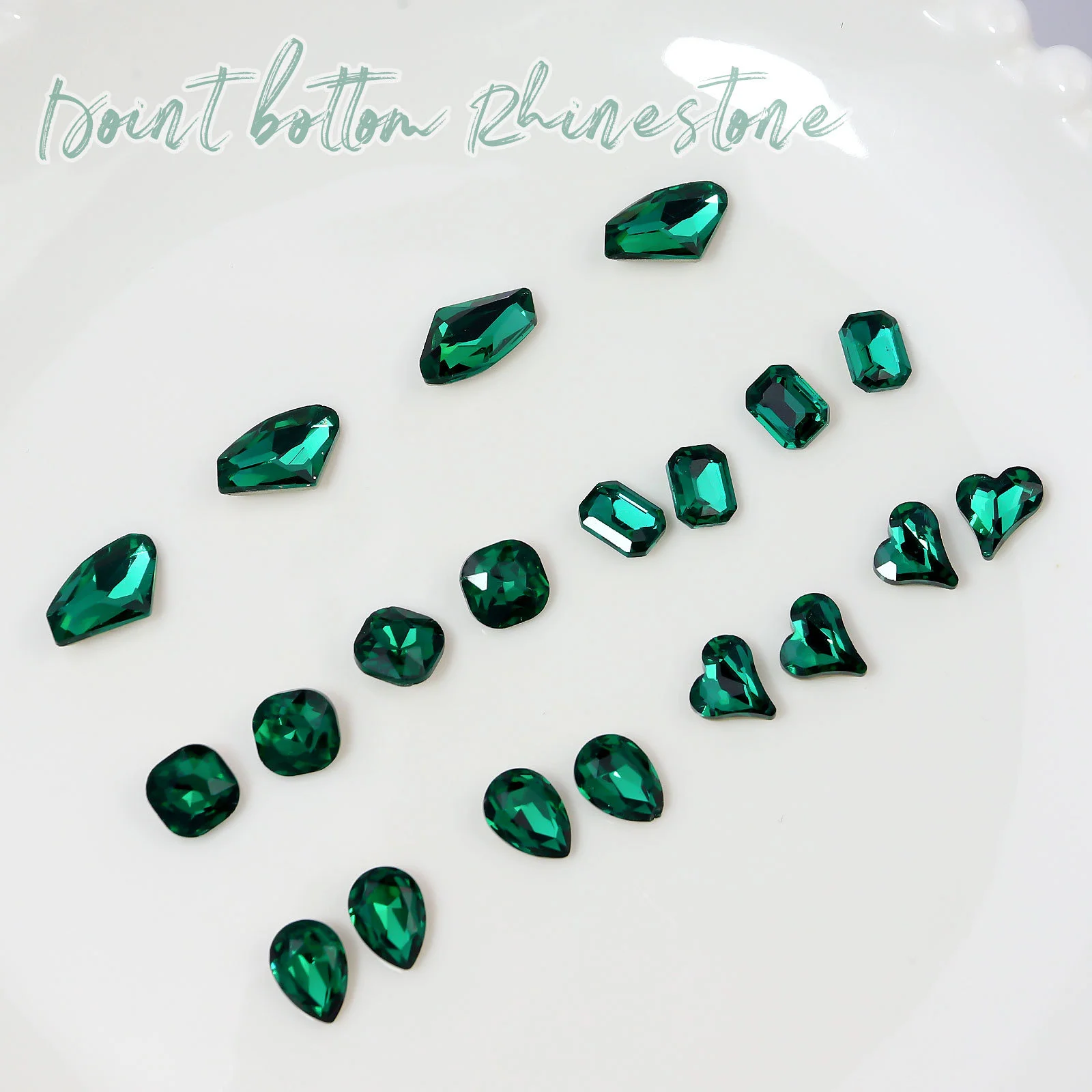 25 قطعة ثلاثية الأبعاد الزجاج AB لون كريستال مسمار حجر الراين مجموعة مسطحة القاع مستديرة حبة حلية الأحجار الكريمة والمجوهرات الماس زخرفة الديكور DI