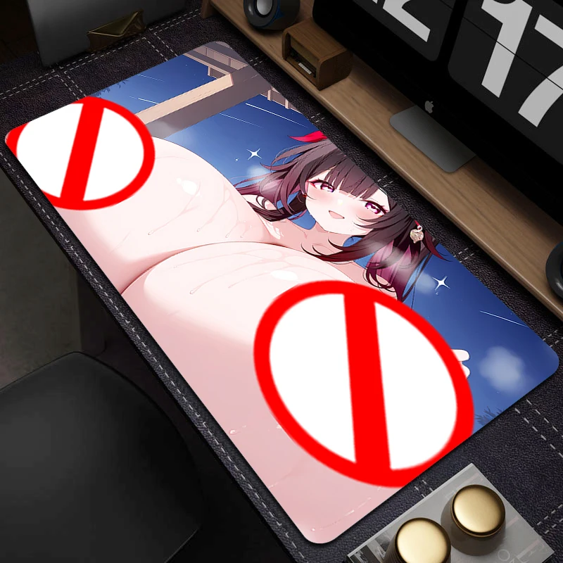 Anime Mouse Pad Big Boobs Notebook Computer Mousepad Gamer Sexy Nude Large Nipple Mouse Mat Hentai NSFW R18 Non-Slip Table Mat