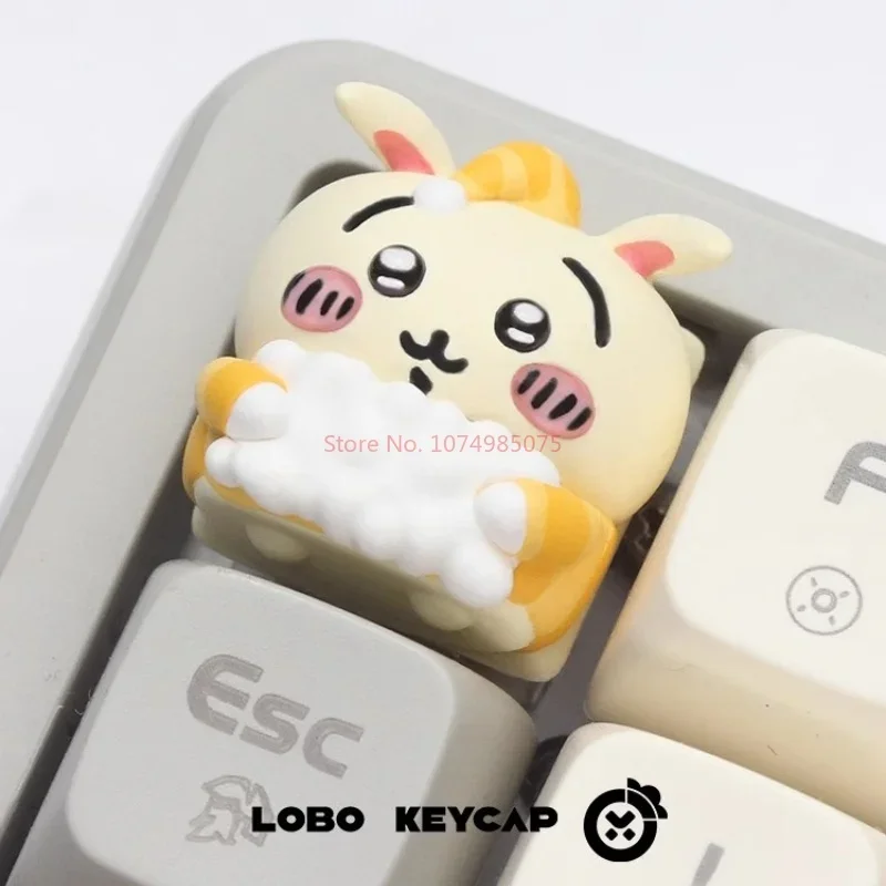 Imagem -06 - Miniso Chiikawa Upgrade Pijamas Keycap Bonito Criativo Teclado Mecânico Keycap Transparente Estudante Aprendendo Ferramentas Novo 2023