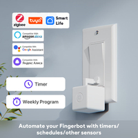 Tuya Zigbee Smart Fingerbot Plus Switch Button Pusher Touch Arms Fingerbot Smart Life Control Work with Alexa Google Home Alice