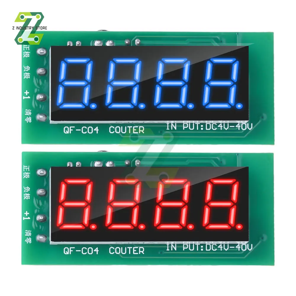 

0-9999 Electronic Digital Counter Module Support DC4-40V Wide Voltage With Power Cut Memory Function