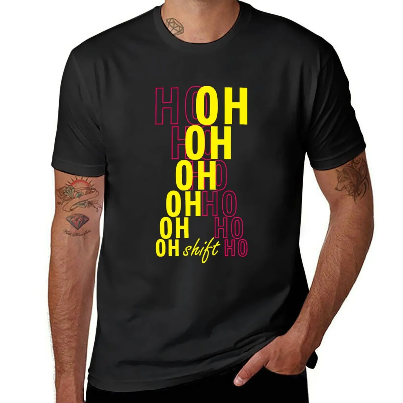 

OH SHIFT AESTHETIC TYPOGRAPHY T-Shirt funnys summer top workout shirts for men