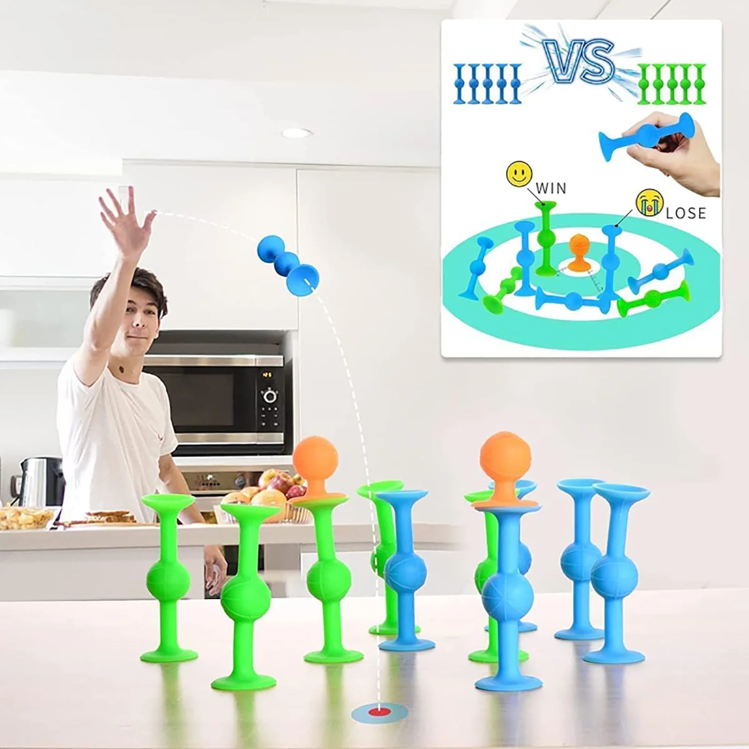 Dart suction cup versatile sticky and enjoyable suction, children\'s competitive dart interactive toy, soft rubber building block