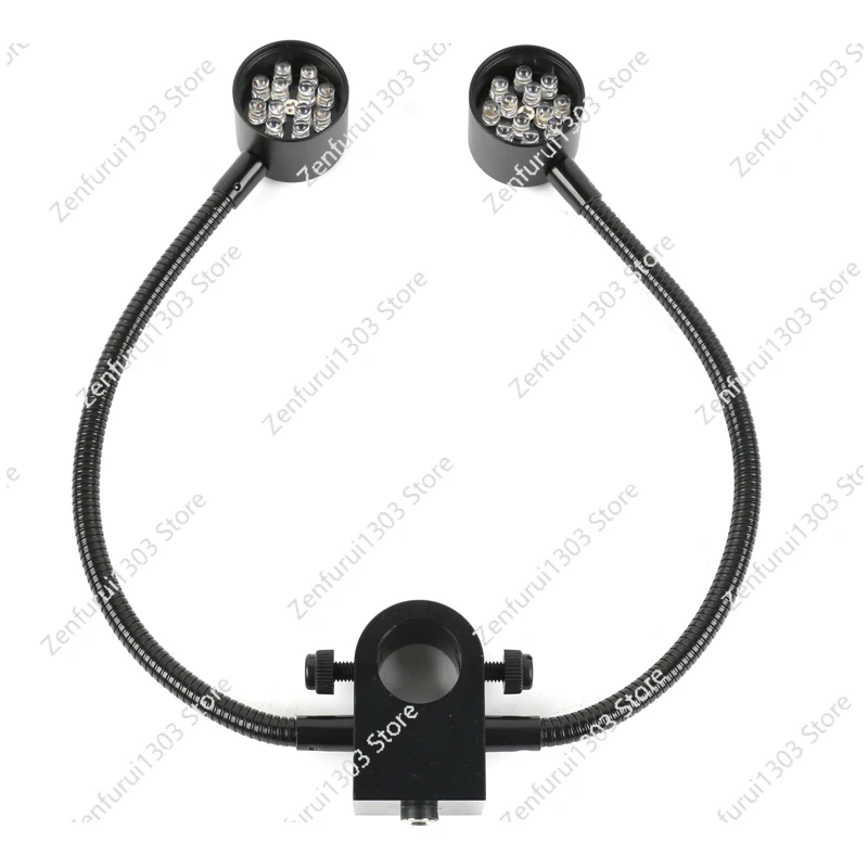 24 LED Light 22mm/25mm/33mm Install hole Side Lamp Stereo Microscope Industrial PCB Soldering Camera Visual Light Source