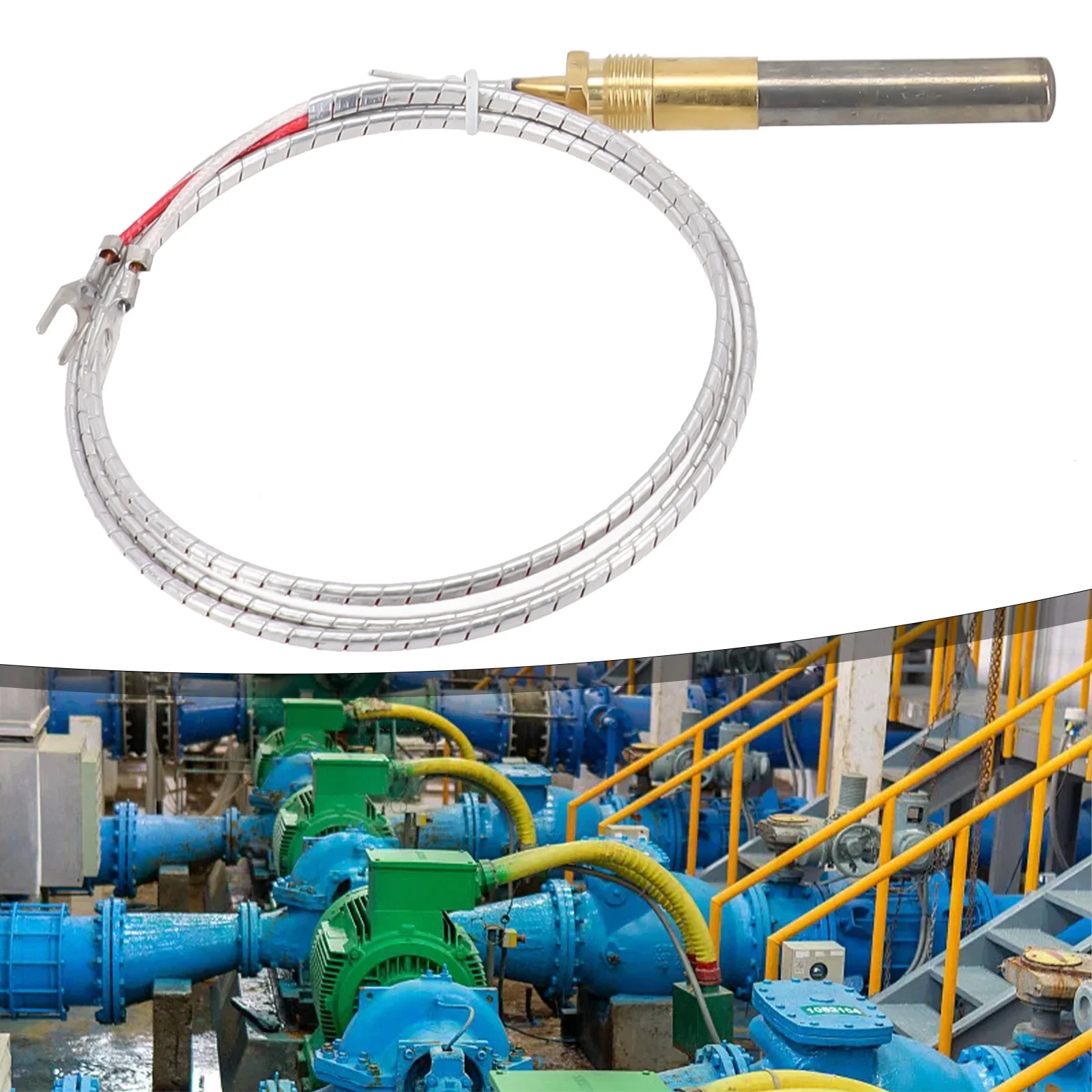 Gas Fireplace Thermocouple Replacement for Pilot Light Systems Compatible with Natural Gas and Liquefied Petroleum Gas