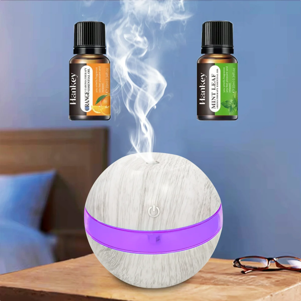 

Air Wellness Pro 300ml Essential Oil Diffuser with Humidifying Function + 7 Chromotherapy Light Settings