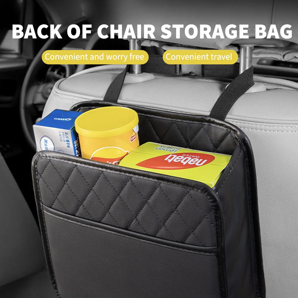 

Car Seat Back Storage Bag Multifunctional Vehicle Storage Box Foldable Interior Chair Back Organizer for Car