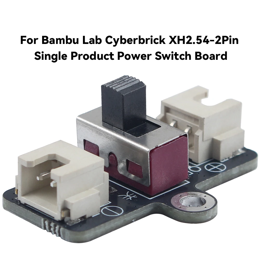For Bambu CyberBrick Single-Item Power Switch Module 2Pin XH2.54 Connector-XA007 Makerworld Creative 3D Printed Model Componet