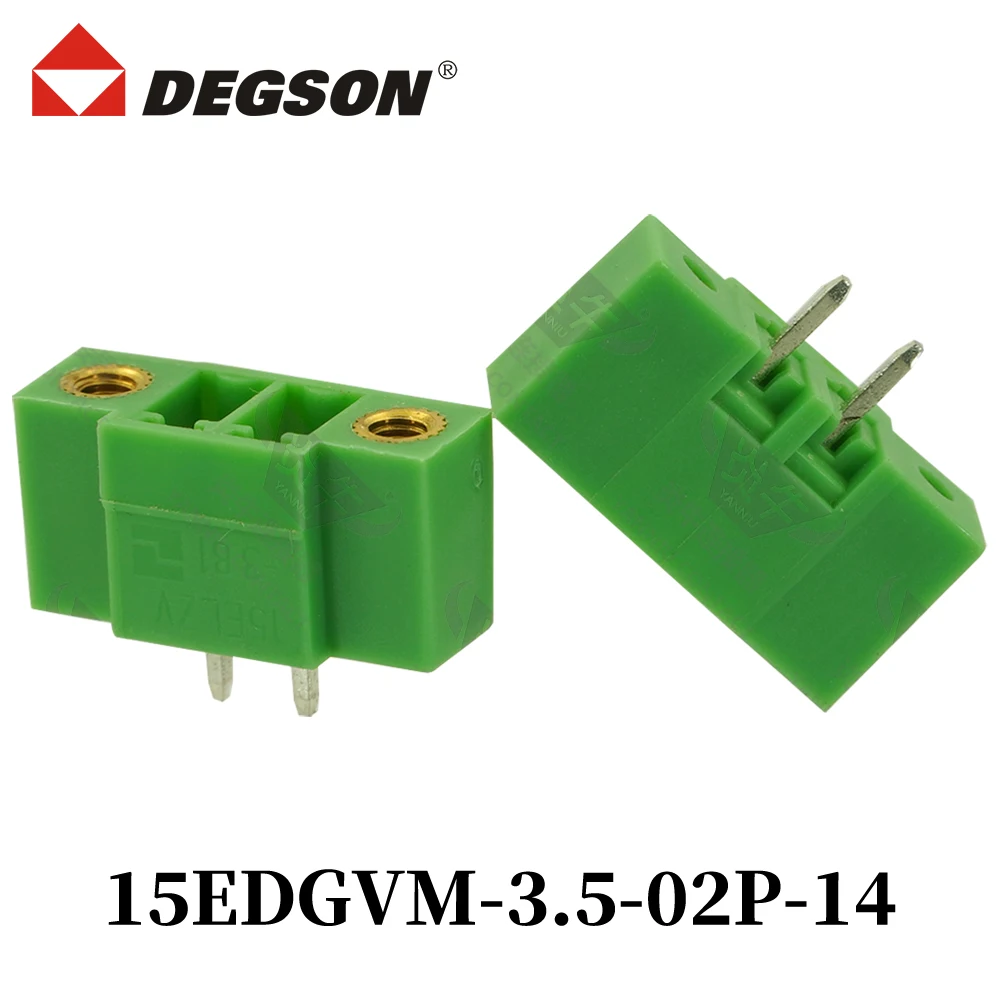

10Pcs DEGSON 15EDGVM-3.5-04P-14-00ZH 15EDGVM-3.81 Pluggable PCB Terminal Block Connector KF15EDGVM 2P~12P MCV1.5-GF Phoenix