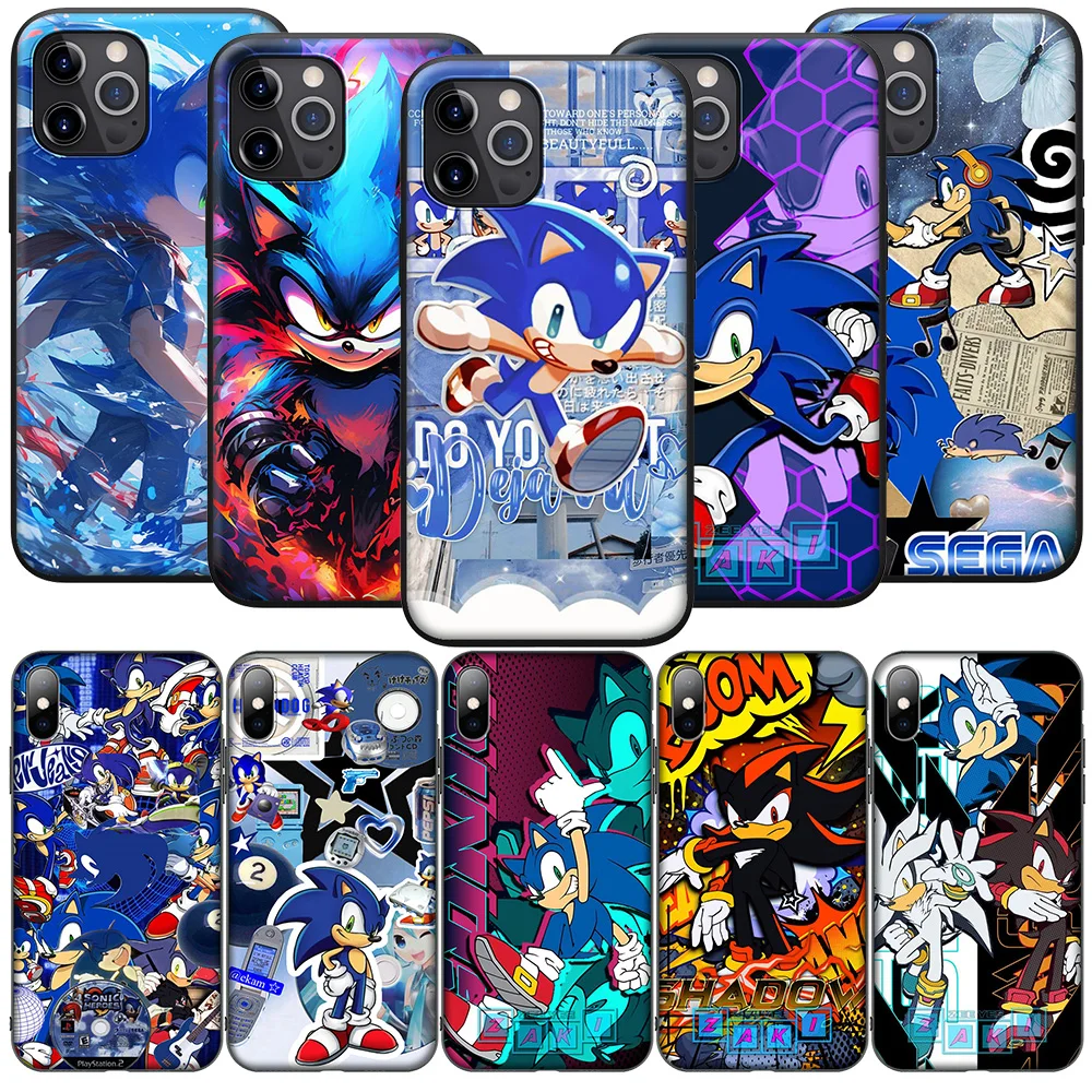 FL18 Anime Sonics Hedgehog NEW Phone Case for iPhone 12 11 X XS XR Pro Max 6 6s Plus SE